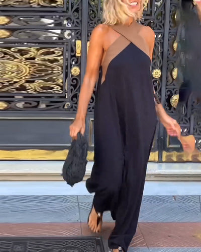 SIENNA | Elegantes Kleid mit offener Rückseite und modischem Wickelkragen