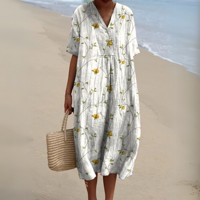 Irene | Leichtes Sommerkleid mit floraler Note