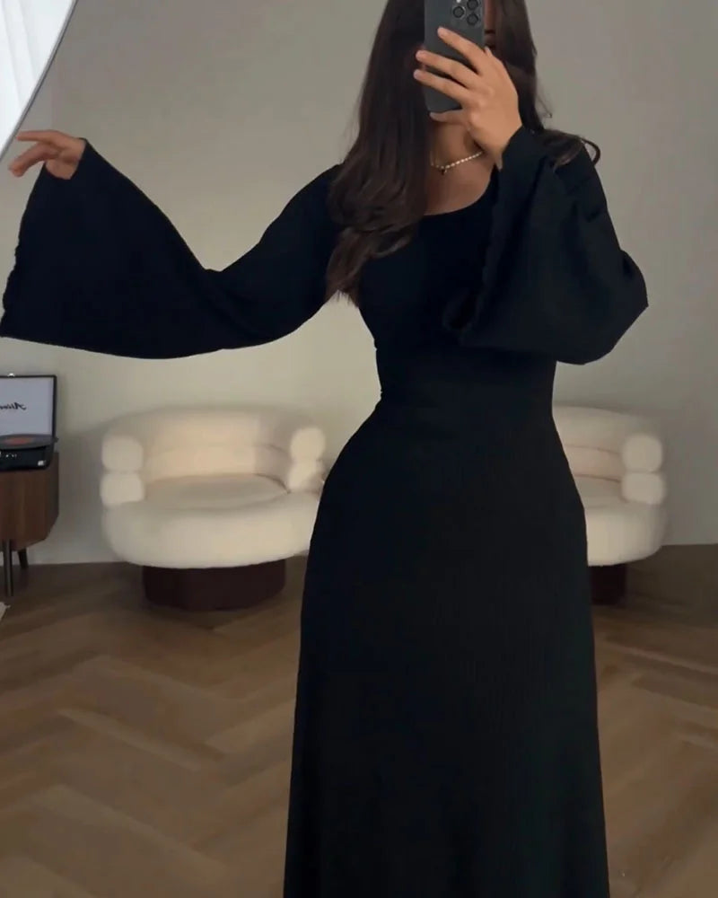 Langärmliges Hochzeitsgastkleid Für Damen | Maxi