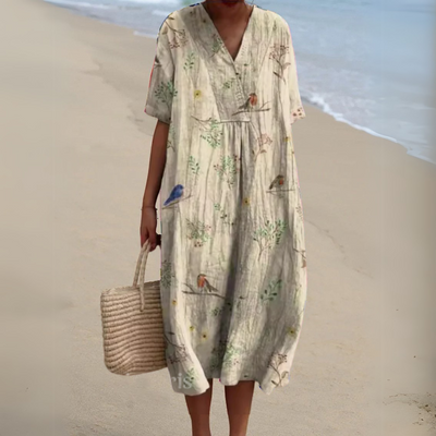 Irene | Leichtes Sommerkleid mit floraler Note