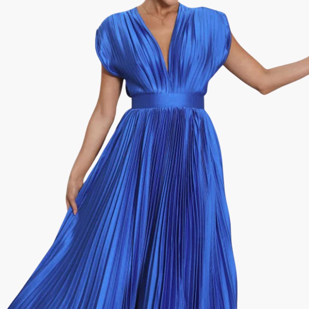 Elegantes Midikleid mit V-Ausschnitt - Damen Abendmode Farfetch