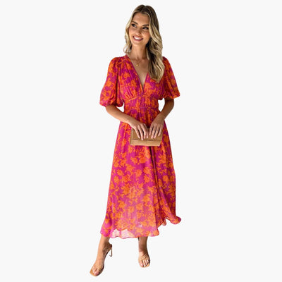 Blumenkleid - Für Damen mit Taschen & Entspannter Passform