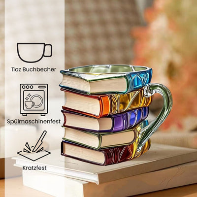 Handgemachte 3D Leseglück-Tasse - Original