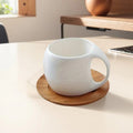 Weiße Tasse + Untertasse