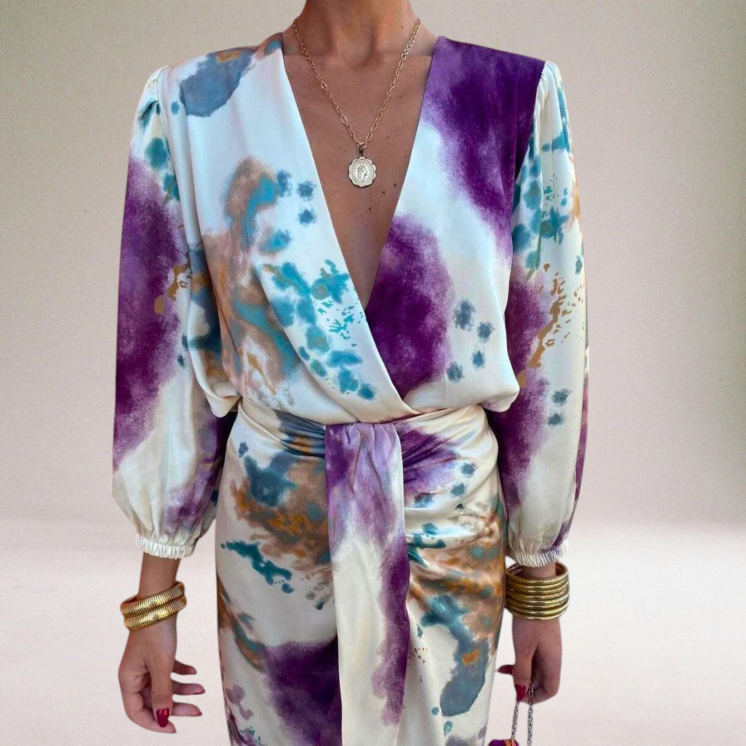 Valeria | Elegantes Kleid mit Knoten in der Taille