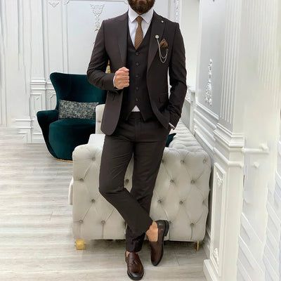 3 Teiliger Hochzeitsgastanzug Für Herren | Slim Fit