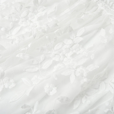 Damen Strandkleid Mit Blumenstickerei | Mini