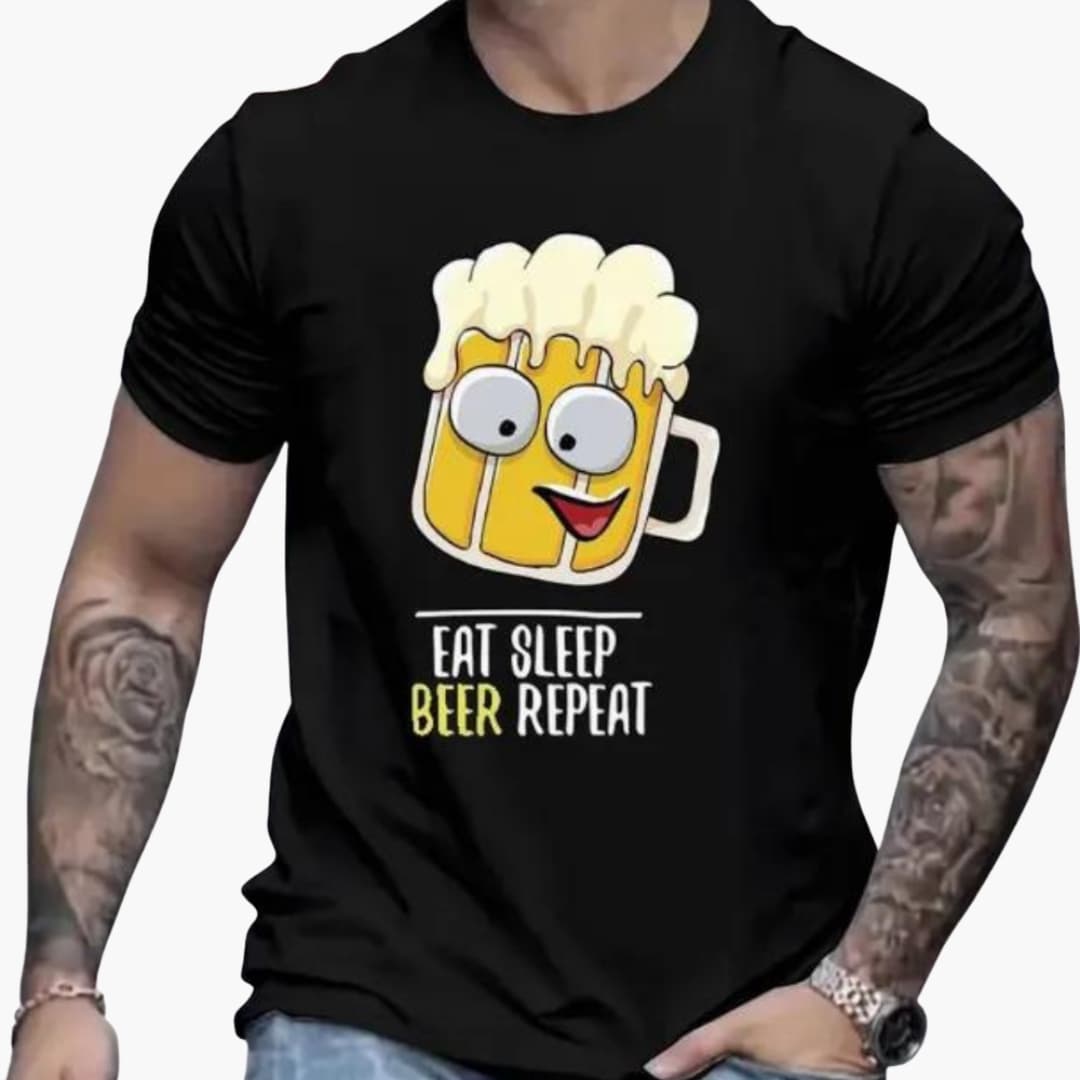 Biermotiv T-Shirt für Herren - Oktoberfest 2025