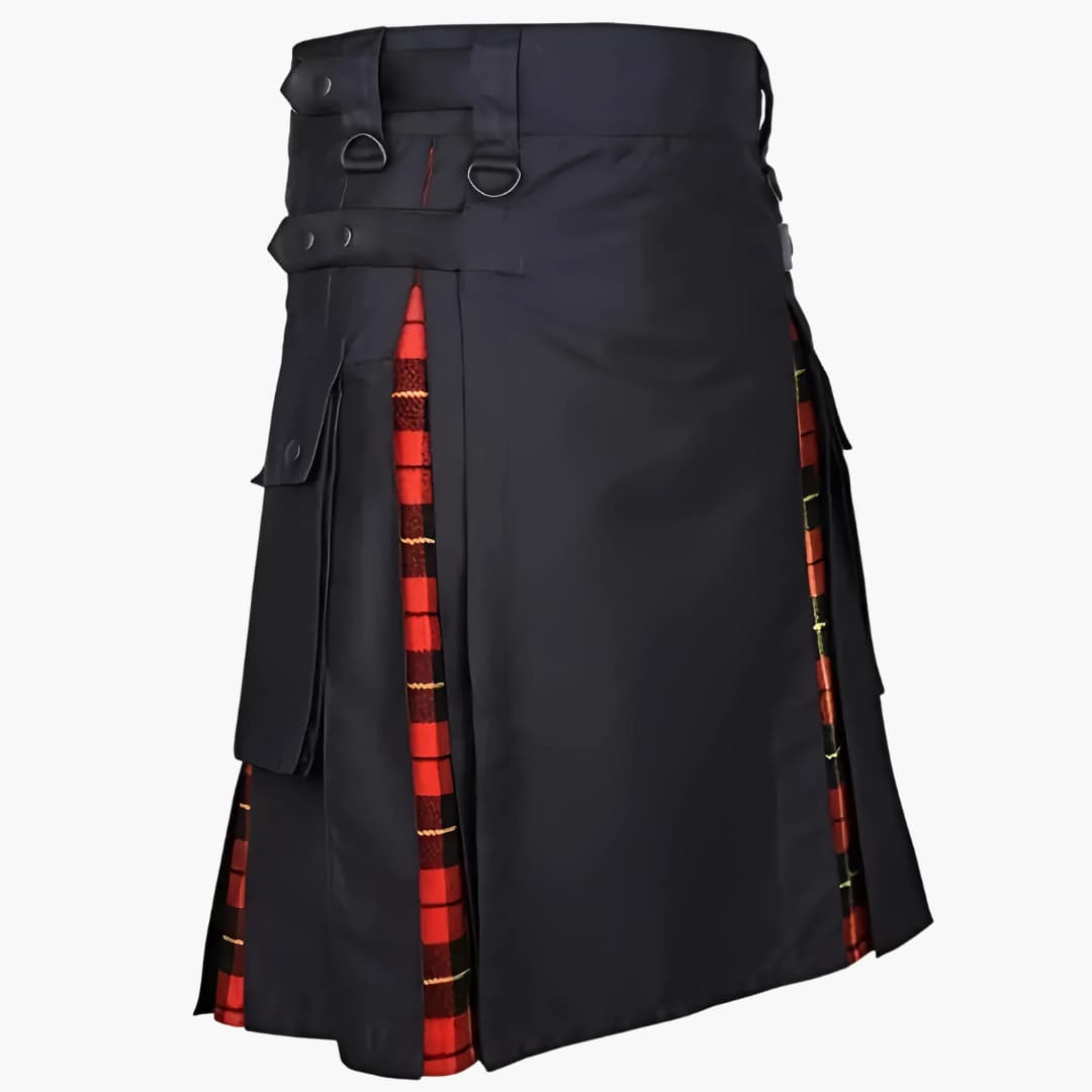 Asymmetrischer Falten-Kiltrock für Damen - Oktoberfest 2025