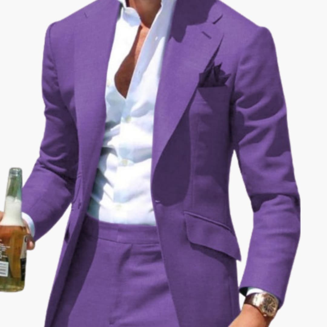 Herren Zweiteiler Anzug mit Slim Fit für alle Jahreszeiten