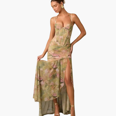 Plissiertes Wickelkleid mit Print - Damenmode für jeden Anlass