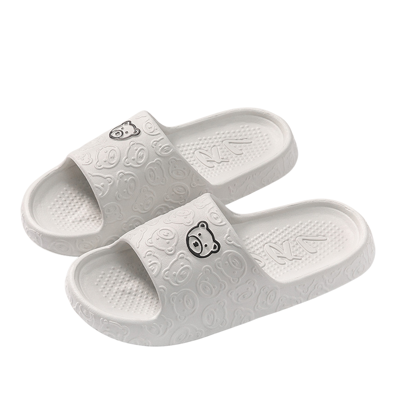 Damen Hausschuhe mit Cartoon-Bären-Design | Bequem