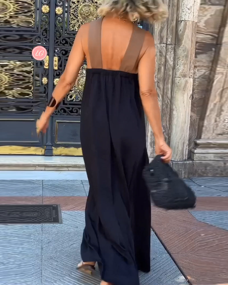 SIENNA | Elegantes Kleid mit offener Rückseite und modischem Wickelkragen