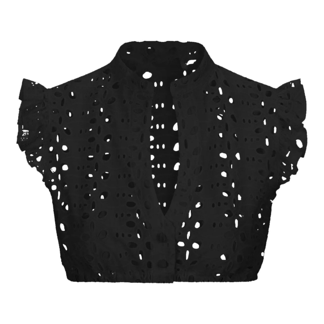 Damen Schwarz Oktoberfest Dirndl Bluse