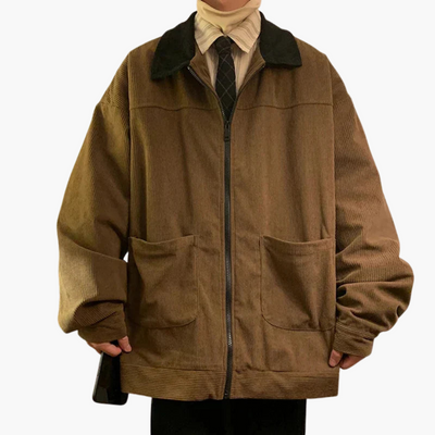 Herren Bomberjacke mit Reißverschluss und Vordertaschen