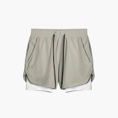 Herren Sportshorts mit Innenshorts und elastischem Bund