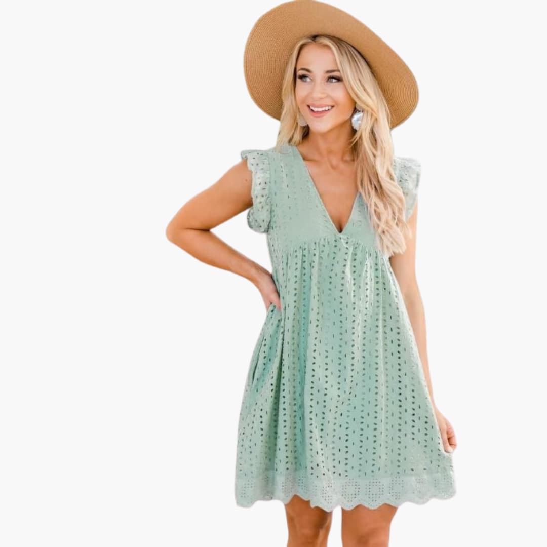 Sommerkleid Damen - Freizeitkleid mit praktischen Taschen