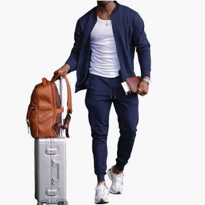 Herren Freizeitanzug mit Reißverschlussjacke und Jogginghose