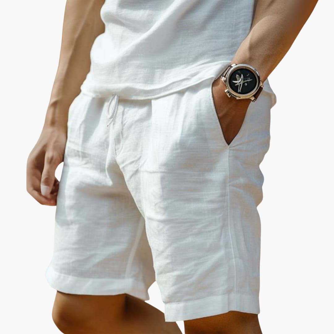 Herren Sommer Shorts mit Gummibund und Kordelzugverschluss
