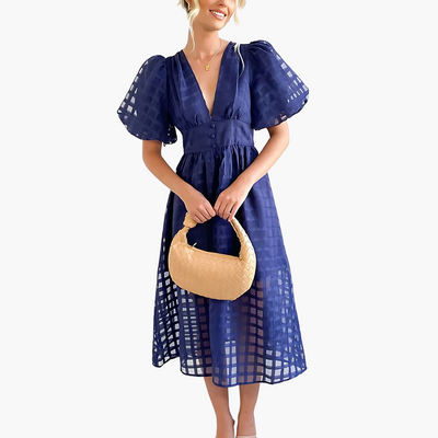 Elegantes Midikleid für Damen - Sommerliches Chic-Kleid