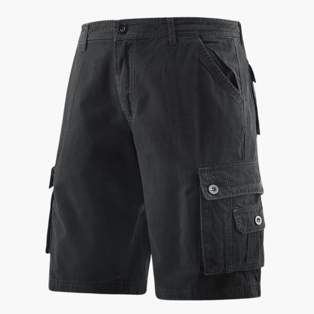 Herren Sommer Cargo-Shorts mit elastischem Bund und Taschen