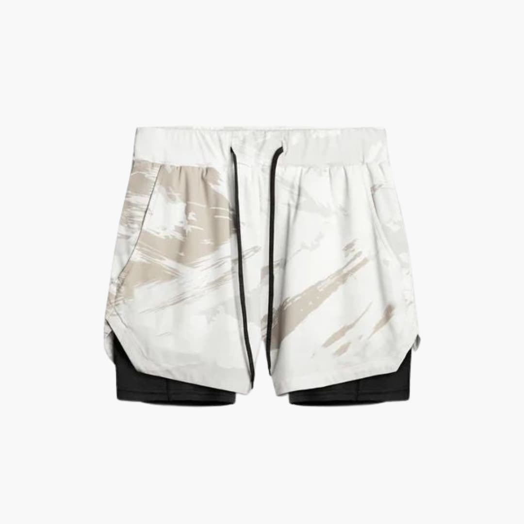 Herren Sportshorts mit Innenshorts und elastischem Bund