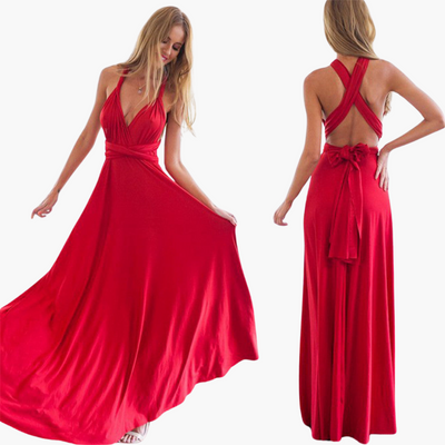 Abendkleid mit V-Ausschnitt - Damen Stil für Gala-Nächte