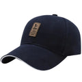 Marineblau mit weißem Rand