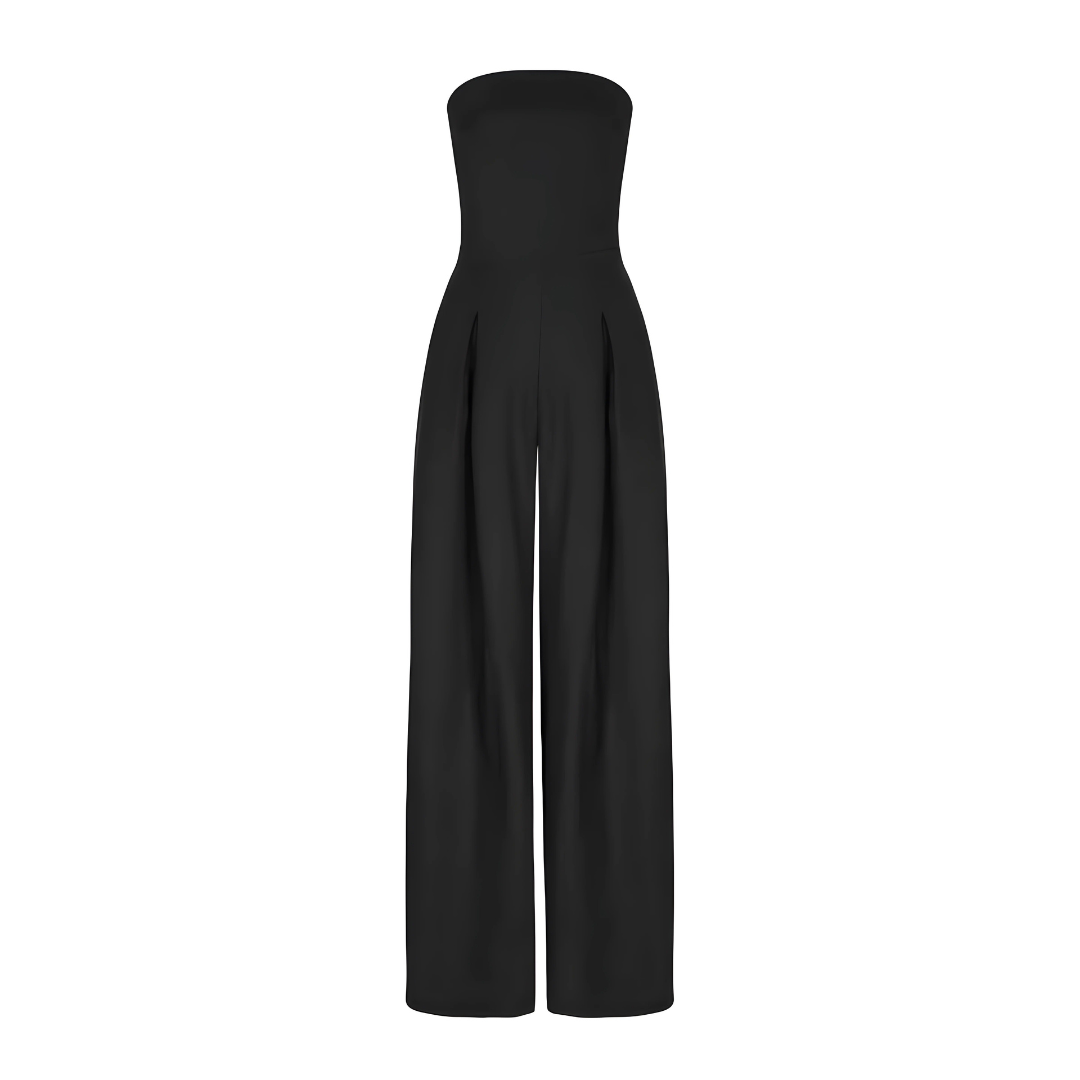 Alessia | Eleganter ärmelloser Overall mit weitem Bein