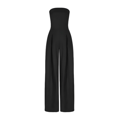 Alessia | Eleganter ärmelloser Overall mit weitem Bein