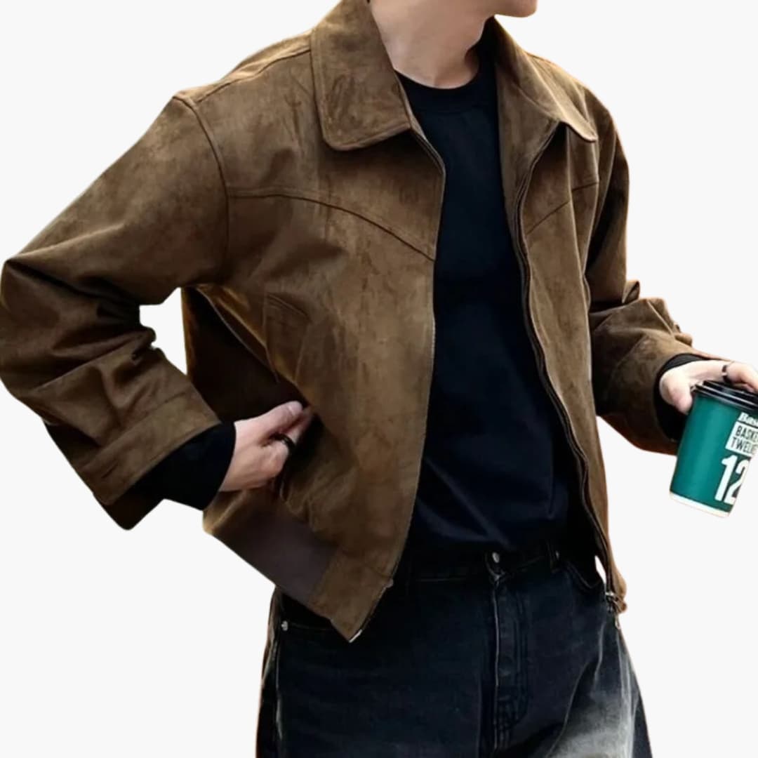 Herrenjacke mit Reißverschluss