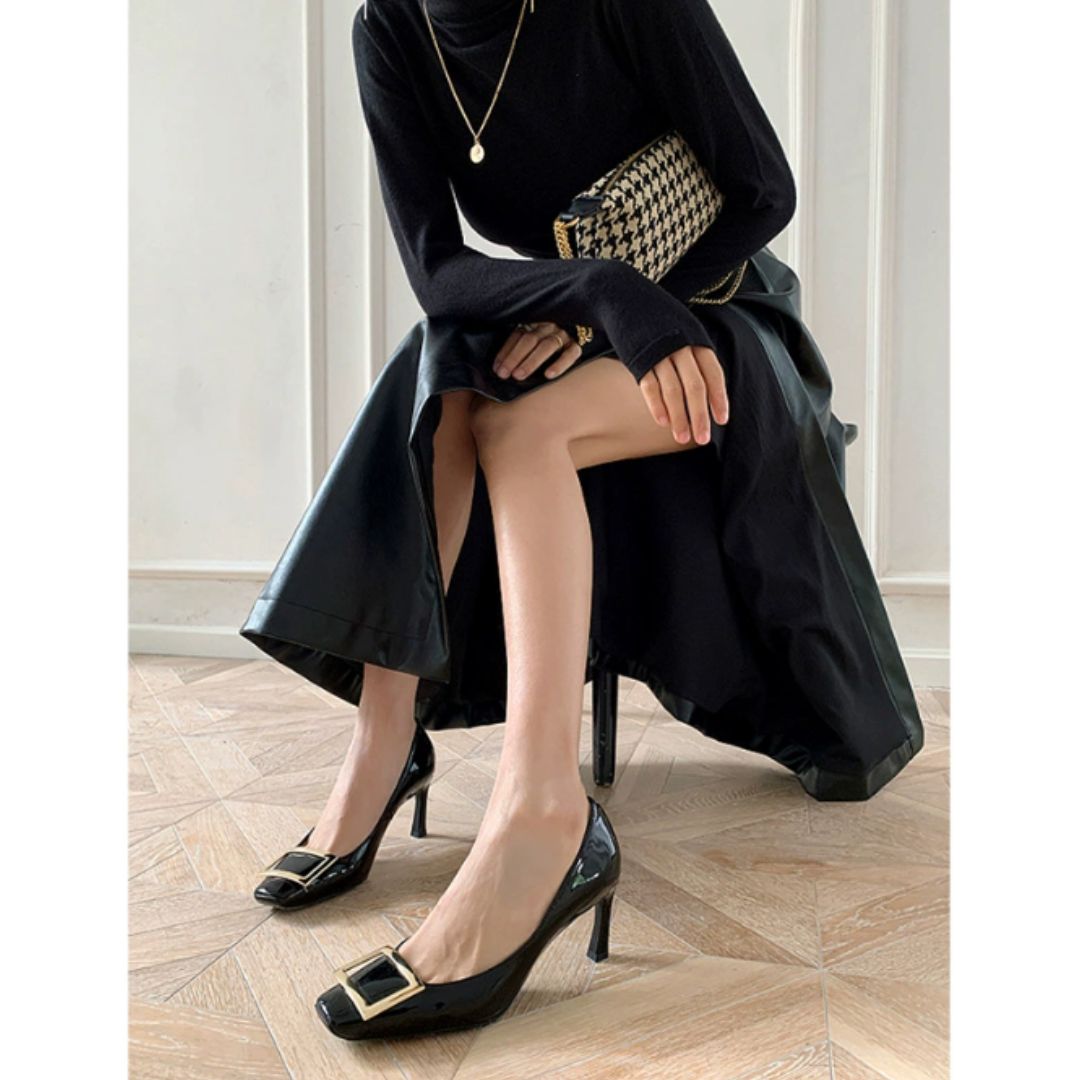 Teona  | Elegante Sandalen mit eckiger Zehenpartie und mittlerem Absatz