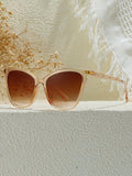 Transparent Apricot / Farbverlauf Braun