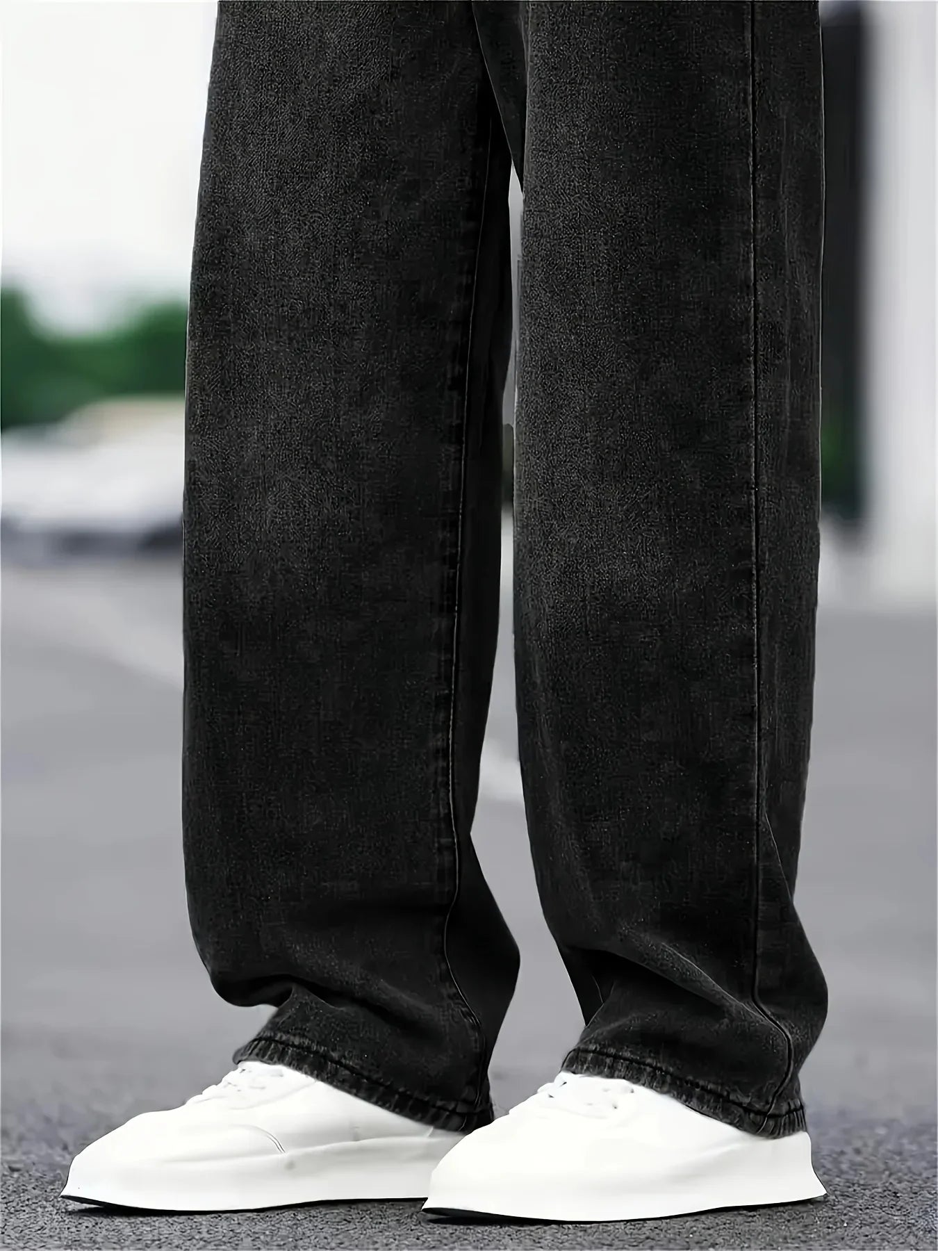 Herrenmode Baggy Jeans | Schwarz
