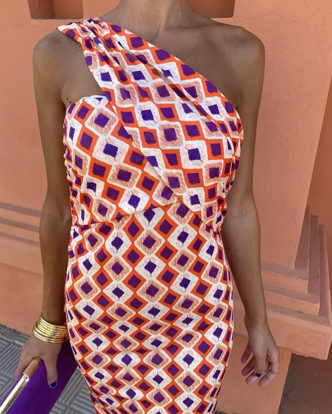 Irmgardi | Elegantes Ein-Schulter-Kleid