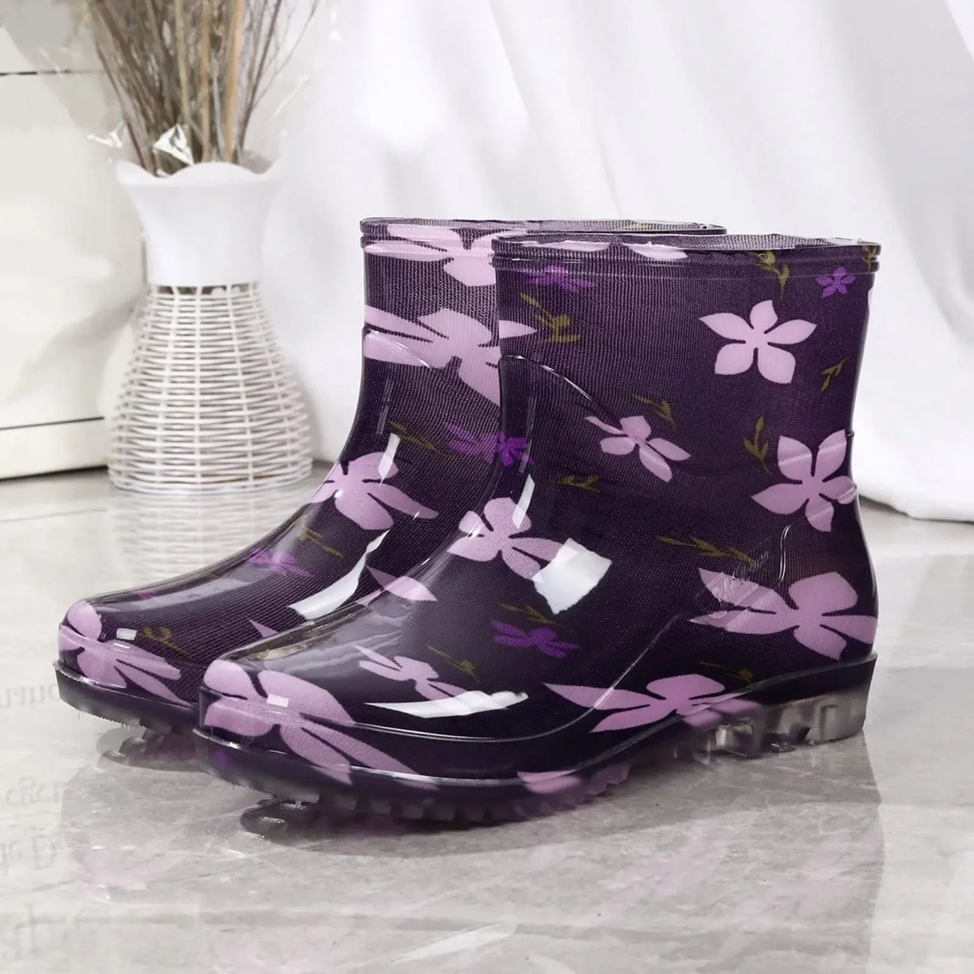Damen Wasserdichte Gummistiefel | Mit Bunter Druck
