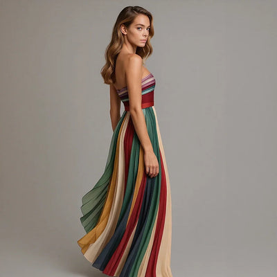 Flora | Langes Kleid aus feinem Stoff