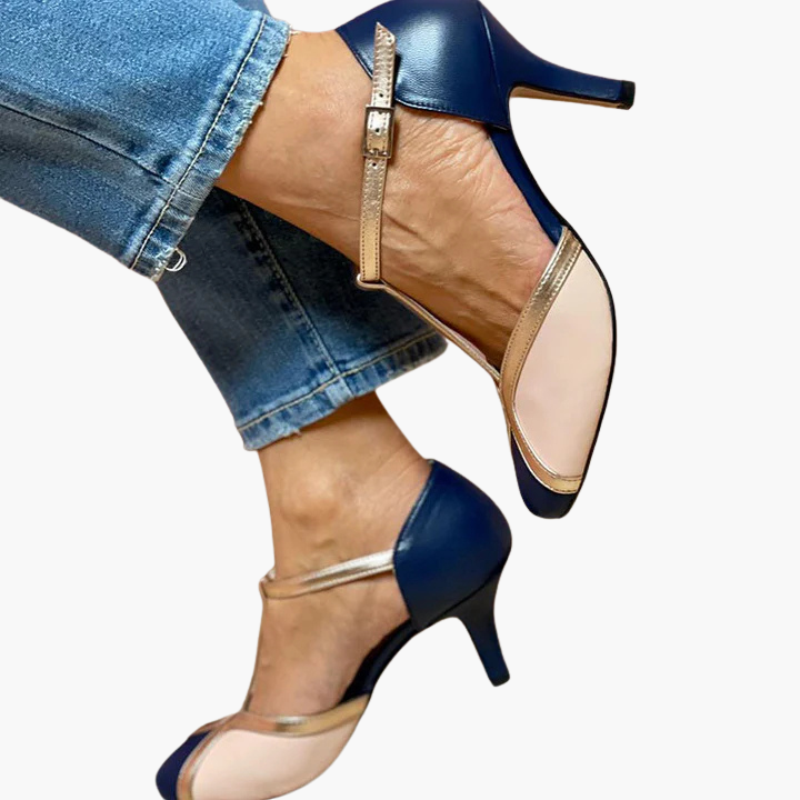 Alessia  | Bunte High Heels mit T-Strap