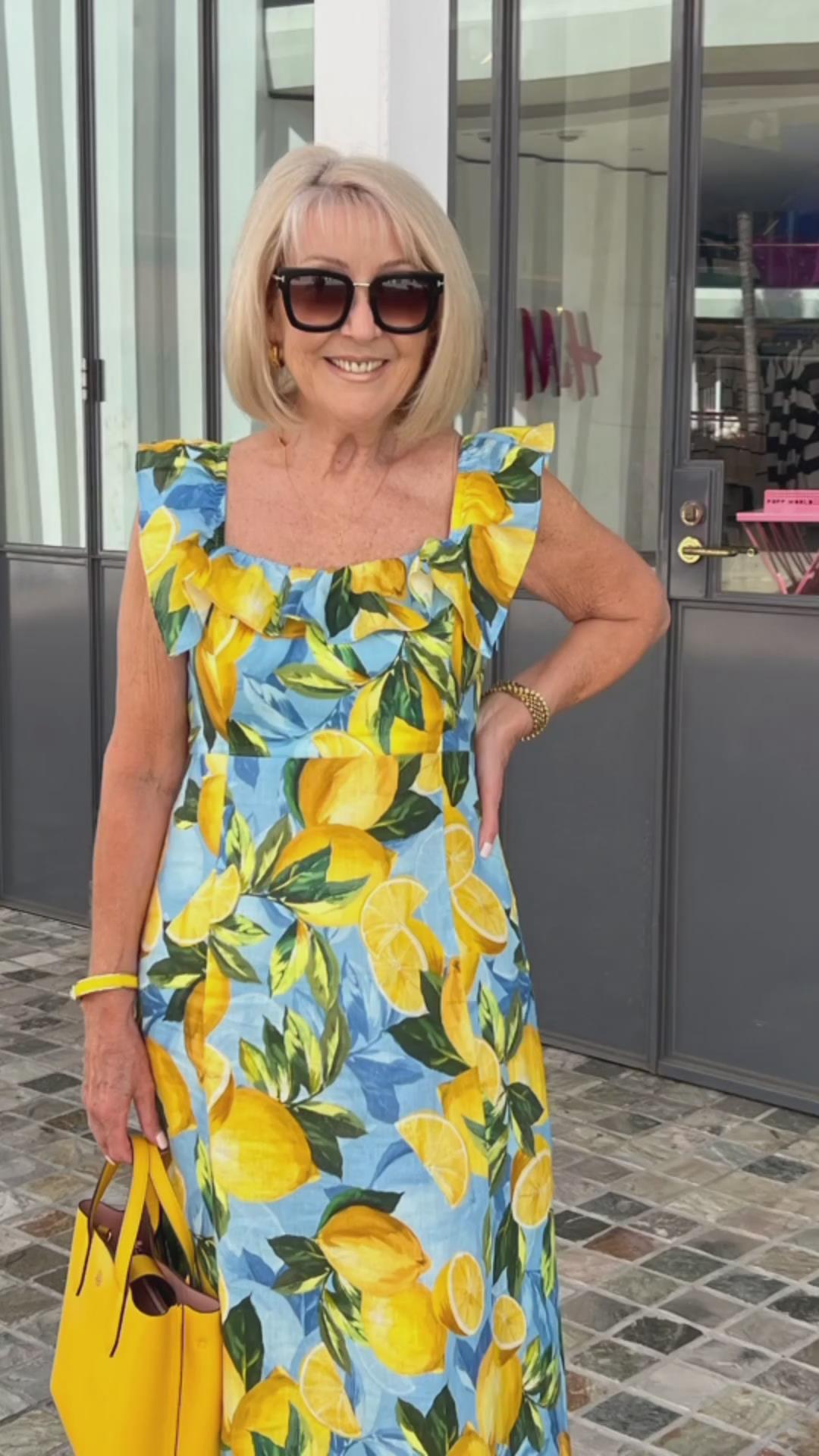 Limone – Sommerkleid mit Zitronenprint