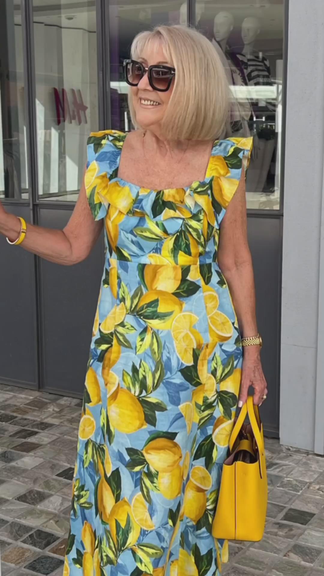 Limone – Sommerkleid mit Zitronenprint