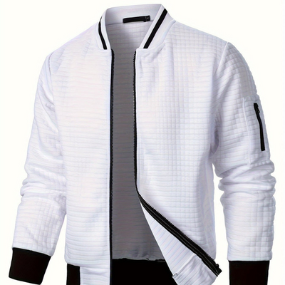 Herren Pulli | Kariertes Zip-Up Pullover Hoodie | Casual Winter