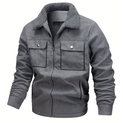 Winterjacke Herren | Warme Outdoor Jacke | Mit Taschen & Kragen