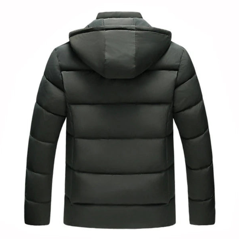 Winterjacke Herren | Jacke Herren Kapuze | Dick Gefüttert Casual
