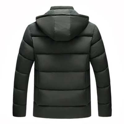 Winterjacke Herren | Jacke Herren Kapuze | Dick Gefüttert Casual