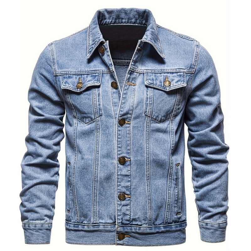 Winterjacke Herren | Klassische Denim | Zeitlose Jacke Herren