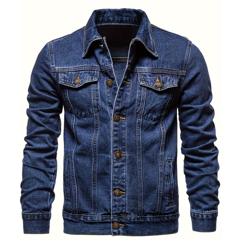Winterjacke Herren | Klassische Denim | Zeitlose Jacke Herren
