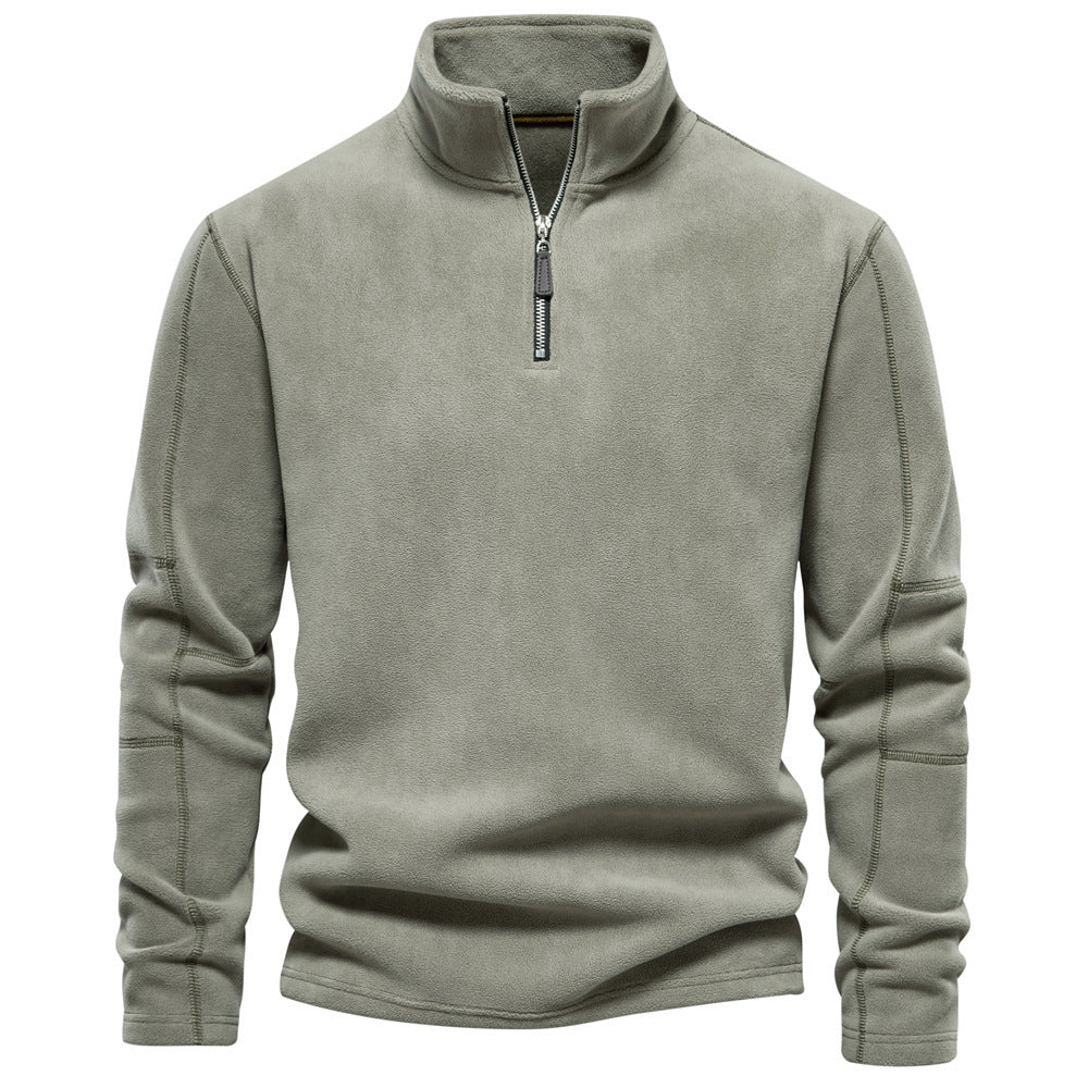 Herren Pulli | Pullover mit Halb-Zip | Warmer Outdoor Style