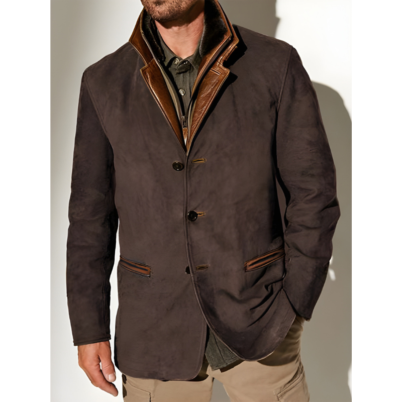 Winterjacke Herren | Vintage Blazer Style | Klassische Jacke Herren