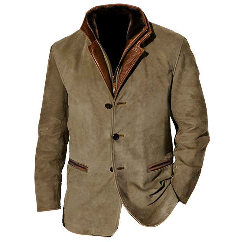 Winterjacke Herren | Vintage Blazer Style | Klassische Jacke Herren