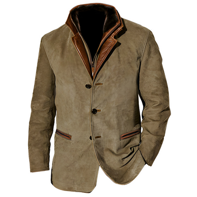 Winterjacke Herren | Vintage Blazer Style | Klassische Jacke Herren